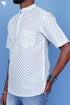 Slim Fit Cambric Cotton Men’s Half Sleeved Shirt In Graphic Print