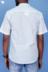 Slim Fit Cambric Cotton Men’s Half Sleeved Shirt In Graphic Print