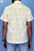 Regular Fit Cambric Cotton Men’s Half Sleeved Shirt In Floral Block Print