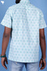 Regular Fit Cambric Cotton Men’s Half Sleeved Shirt In Graphic Block Print