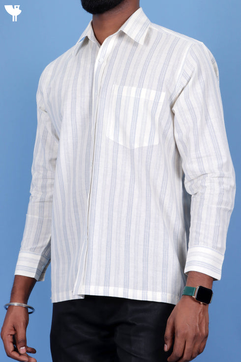 Regular Fit Khaadi Cotton Men’s Full Sleeved Shirt