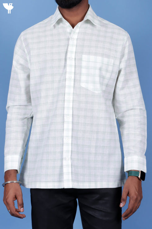 Regular Fit Khaadi Cotton Men’s Full Sleeved Shirt
