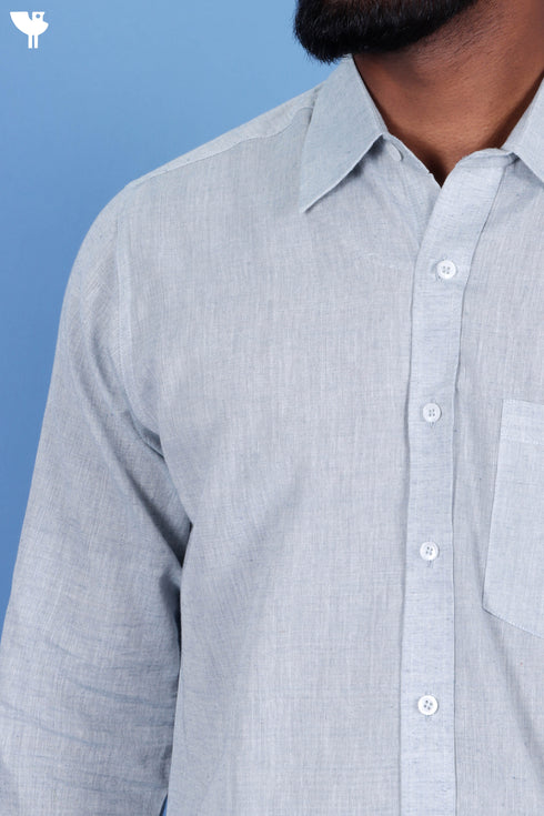 Regular Fit Khaadi Cotton Men’s Full Sleeved Shirt