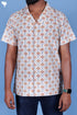 Blended Cotton Men’s Bush Shirt In Block Print