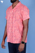 Blended Cotton Men’s Bush Shirt In Block Print