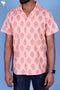 Blended Cotton Men’s Bush Shirt In Block Print