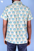 Blended Cotton Men’s Bush Shirt In Block Print
