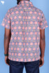 Blended Cotton Men’s Bush Shirt In Block Print