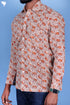 Cotton Men’s Full Sleeved Shirt In Block Print
