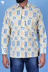Regular Fit Cotton Men’s Full Sleeved Shirt In Block Print