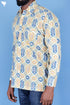 Regular Fit Cotton Men’s Full Sleeved Shirt In Block Print