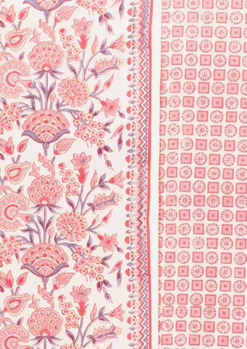 Bizzy Lizzy Dress Material With Chiffon Dupatta In Floral Block Print