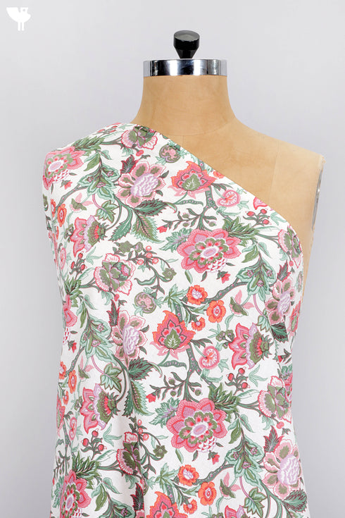 Cambric Cotton In Floral Print