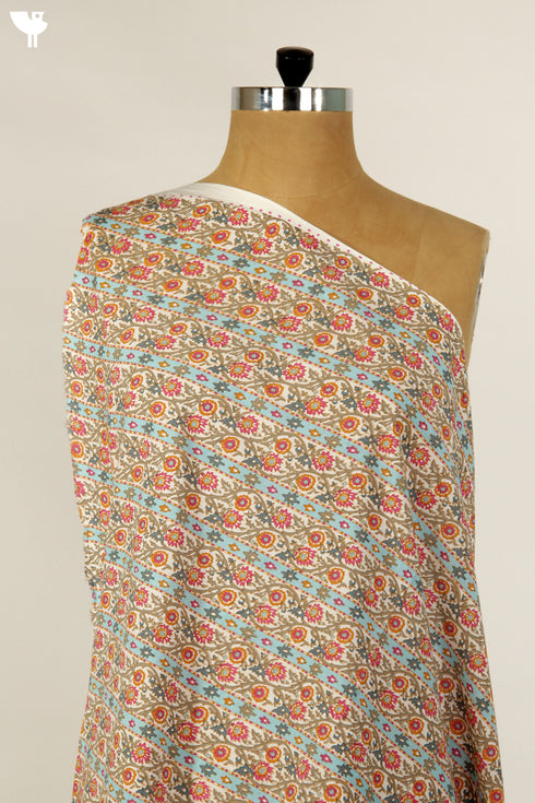 Cambric Cotton In Floral Print