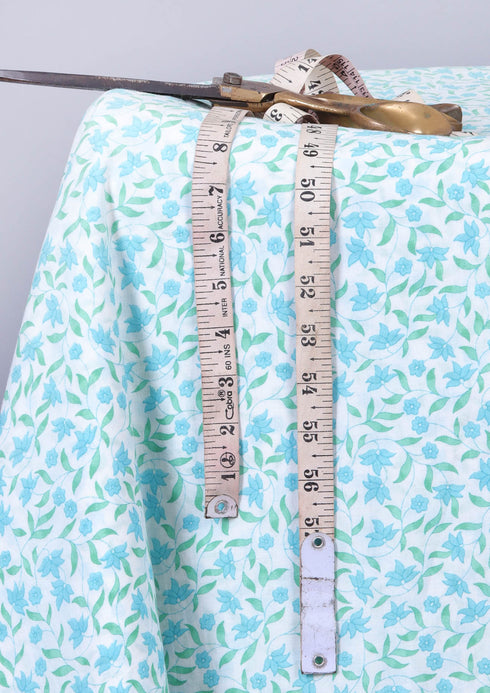 Cambric Cotton In Delicate Floral Print