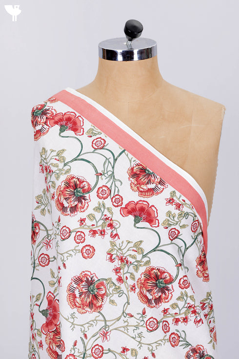 Cambric Cotton In Floral Print
