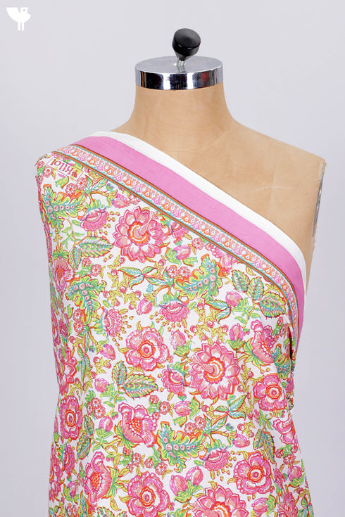 Cambric Cotton In Floral Print