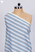 Cambric Cotton In Fine Striped Print