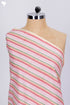 Cambric Cotton In Fine Striped Print