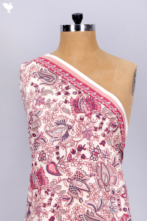 Cambric Cotton In Floral Print