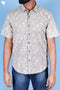 Regular Fit Shirt Cotton Men’s Half Sleeved Shirt In Block Print