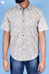 Regular Fit Shirt Cotton Men’s Half Sleeved Shirt In Block Print