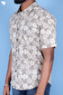 Regular Fit Shirt Cotton Men’s Half Sleeved Shirt In Block Print