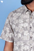 Regular Fit Shirt Cotton Men’s Half Sleeved Shirt In Block Print