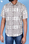 Regular Fit Shirt Cotton Men’s Half Sleeved Shirt In Block Print