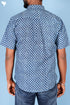 Regular Fit Shirt Cotton Men’s Half Sleeved Shirt In Block Print