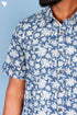 Regular Fit Shirt Cotton Men’s Half Sleeved Shirt In Block Print