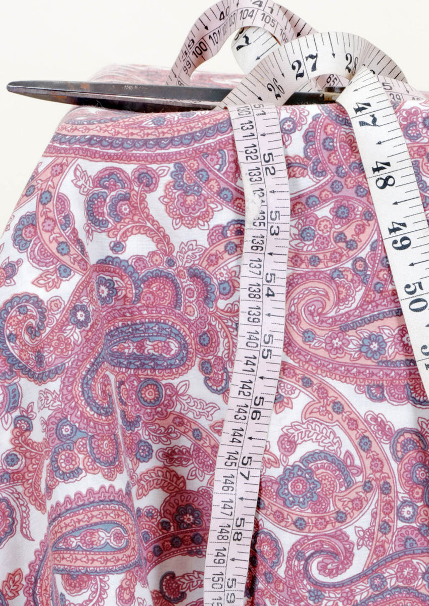 Cambric Cotton In Paisley Print